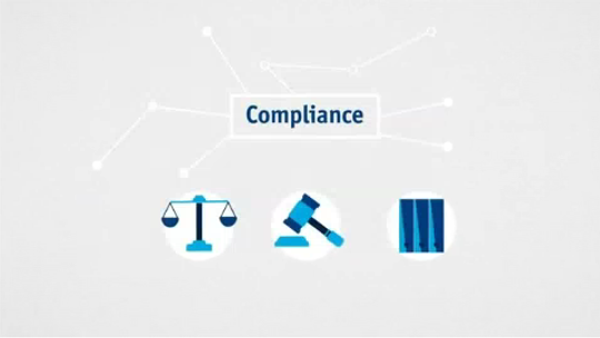 Thumbnail_Compliance / Drei animierte Symbole
